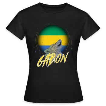 Gabon - Women's T-Shirt - black - Front - AI Model Female 172 dark (172cm)