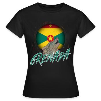 Grenada - Frauen T-Shirt - Schwarz - Vorne - AI Model Female 172 dark (172cm)