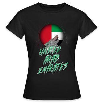 Emirats Arabes Unis - T-shirt Femme - noir - Devant - AI Model Female 172 dark (172cm)