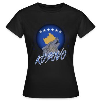 Kosovo - Frauen T-Shirt - Schwarz - Vorne - AI Model Female 172 dark (172cm)