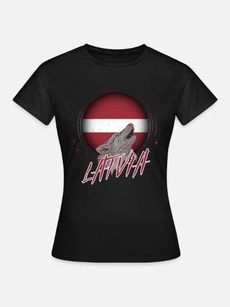 Lettland - Frauen T-Shirt - Schwarz