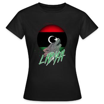 Libya - Women's T-Shirt - black - Front - AI Model Female 172 dark (172cm)