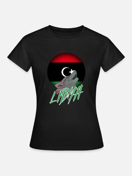 Libyen - Frauen T-Shirt - Schwarz