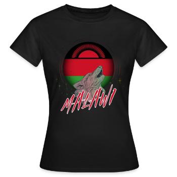 Malawi - Women's T-Shirt - black - Front - AI Model Female 172 dark (172cm)