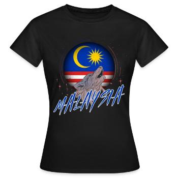 Malaisie - T-shirt Femme - noir - Devant - AI Model Female 172 dark (172cm)