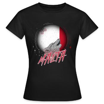 Malta - Frauen T-Shirt - Schwarz - Vorne - AI Model Female 172 dark (172cm)