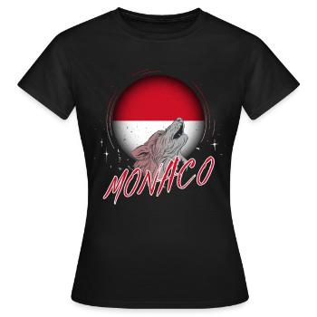 Monaco - Frauen T-Shirt - Schwarz - Vorne - AI Model Female 172 dark (172cm)