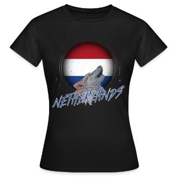 Netherlands - Women's T-Shirt - black - Front - AI Model Female 172 dark (172cm)