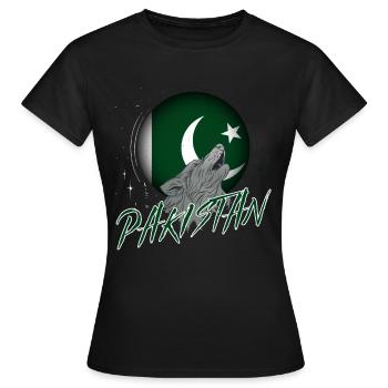 Pakistan - T-shirt Femme - noir - Devant - AI Model Female 172 dark (172cm)