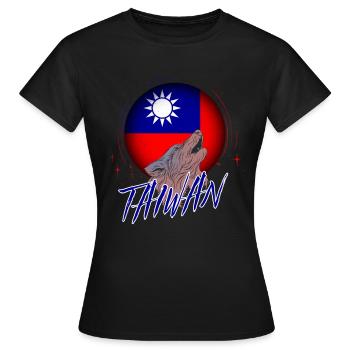 Taiwan - Frauen T-Shirt - Schwarz - Vorne - AI Model Female 172 dark (172cm)