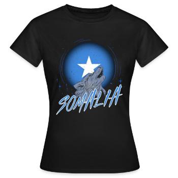 Somalia - Frauen T-Shirt - Schwarz - Vorne - AI Model Female 172 dark (172cm)
