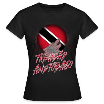 Trinité et Tobago - T-shirt Femme - noir - Devant - AI Model Female 172 dark (172cm)
