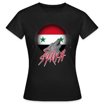 Syria - Women's T-Shirt - black - Front - AI Model Female 172 dark (172cm)