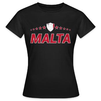 Malta - Frauen T-Shirt - Schwarz - Vorne - AI Model Female 172 dark (172cm)