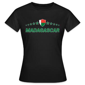 Macédoine - T-shirt Femme - noir - Devant - AI Model Female 172 dark (172cm)