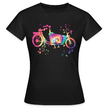 Heavy Duty Bike Cargo Bike Cargo Bike Cargo Bike - Women's T-Shirt - black - Front - AI Model Female 172 dark (172cm)