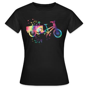 Heavy Duty Bike Cargo Bike Cargo Bike Cargo Bike - Women's T-Shirt - black - Front - AI Model Female 172 dark (172cm)