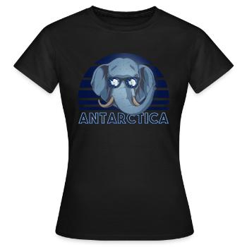 Antarctique - T-shirt Femme - noir - Devant - AI Model Female 172 dark (172cm)