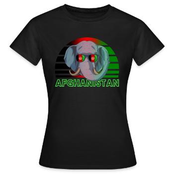 Afghanistan - T-shirt Femme - noir - Devant - AI Model Female 172 dark (172cm)