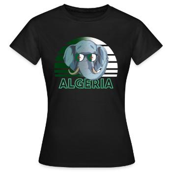 Algerien - Frauen T-Shirt - Schwarz - Vorne - AI Model Female 172 dark (172cm)