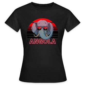 Angola - T-shirt Femme - noir - Devant - AI Model Female 172 dark (172cm)