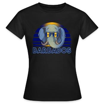 Barbados - Women's T-Shirt - black - Front - AI Model Female 172 dark (172cm)