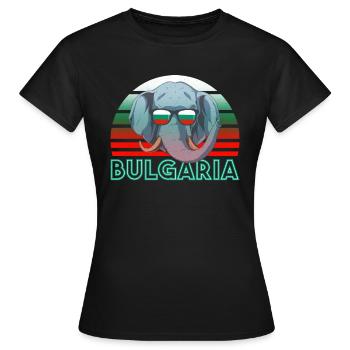 Bulgarien - Frauen T-Shirt - Schwarz - Vorne - AI Model Female 172 dark (172cm)