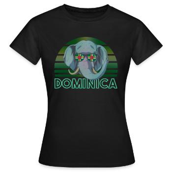 Dominique - T-shirt Femme - noir - Devant - AI Model Female 172 dark (172cm)
