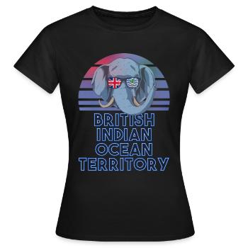 British Indian Ocean Territory - Women's T-Shirt - black - Front - AI Model Female 172 dark (172cm)