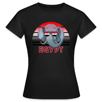 Ägypten - Frauen T-Shirt - Schwarz - Vorne - AI Model Female 172 dark (172cm)