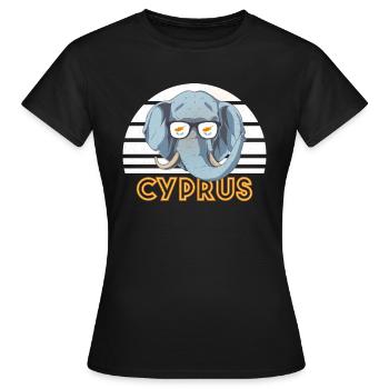 Zypern - Frauen T-Shirt - Schwarz - Vorne - AI Model Female 172 dark (172cm)