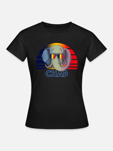 Tschad - Frauen T-Shirt - Schwarz