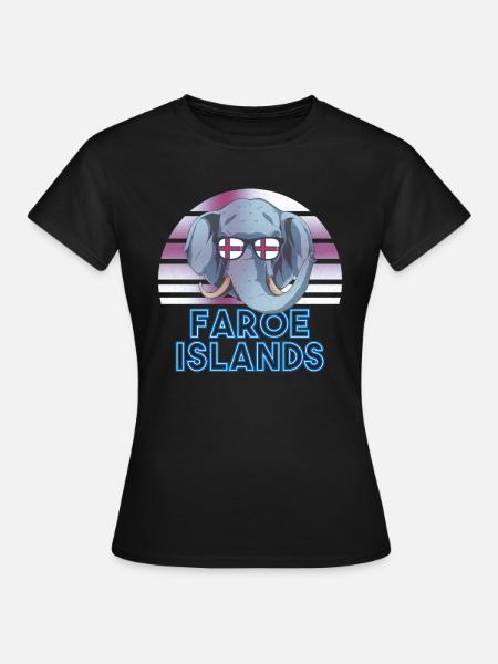 Färöer Inseln - Frauen T-Shirt - Schwarz
