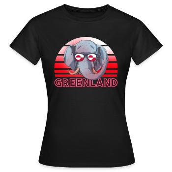 Greenland - Women's T-Shirt - black - Front - AI Model Female 172 dark (172cm)
