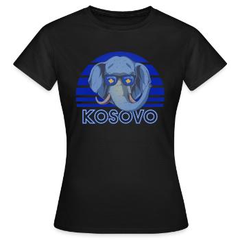 Kosovo - Frauen T-Shirt - Schwarz - Vorne - AI Model Female 172 dark (172cm)