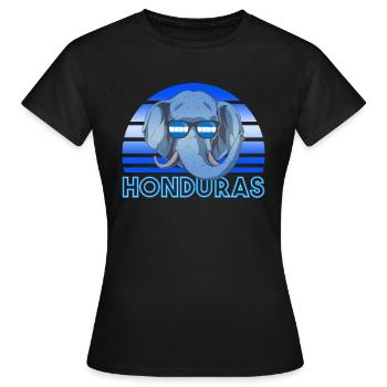 Honduras - T-shirt Femme - noir - Devant - AI Model Female 172 dark (172cm)