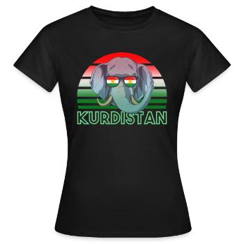 Kurdistan - Women's T-Shirt - black - Front - AI Model Female 172 dark (172cm)