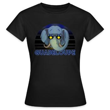 Guadeloupe - Frauen T-Shirt - Schwarz - Vorne - AI Model Female 172 dark (172cm)