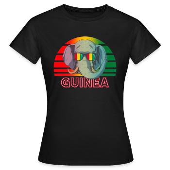 Guinée - T-shirt Femme - noir - Devant - AI Model Female 172 dark (172cm)