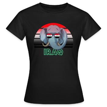 Irak - Frauen T-Shirt - Schwarz - Vorne - AI Model Female 172 dark (172cm)