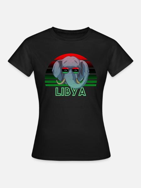 Libyen - Frauen T-Shirt - Schwarz
