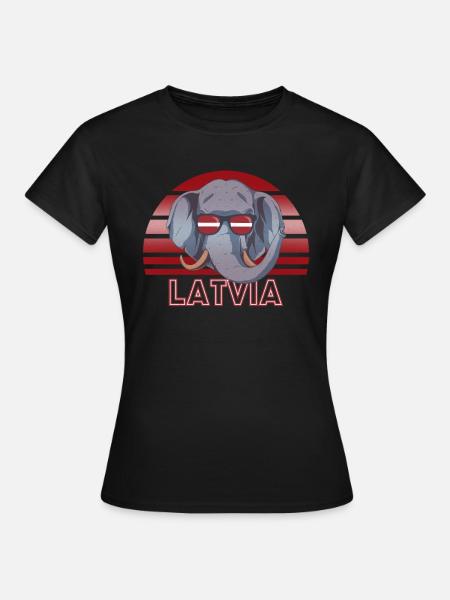 Lettland - Frauen T-Shirt - Schwarz