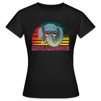 Mozambique - T-shirt Femme - noir - Devant - AI Model Female 172 dark (172cm)