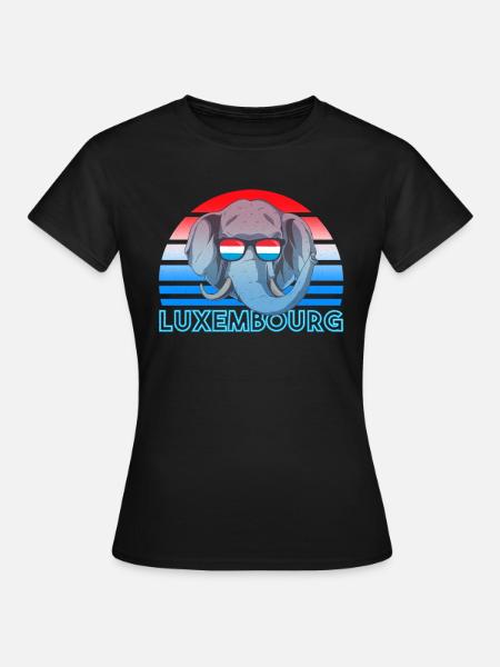 Luxembourg - T-shirt Femme - noir