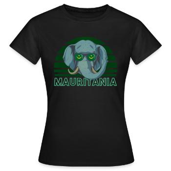 Mauritanie - T-shirt Femme - noir - Devant - AI Model Female 172 dark (172cm)