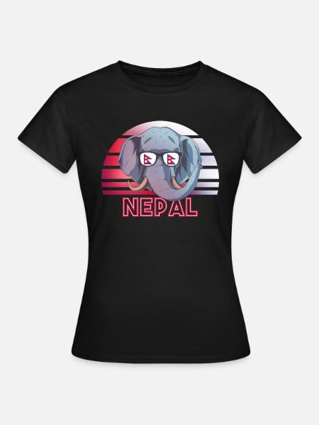 Nepal - Frauen T-Shirt - Schwarz
