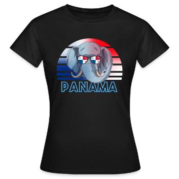 Panama - Frauen T-Shirt - Schwarz - Vorne - AI Model Female 172 dark (172cm)