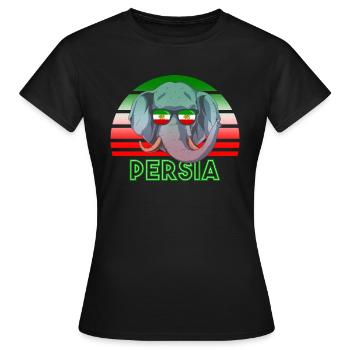 Perse - T-shirt Femme - noir - Devant - AI Model Female 172 dark (172cm)