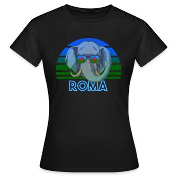 Roma - Women's T-Shirt - black - Front - AI Model Female 172 dark (172cm)