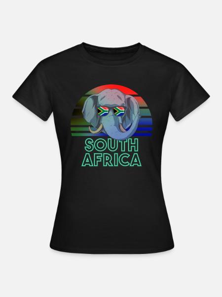 Südafrika - Frauen T-Shirt - Schwarz